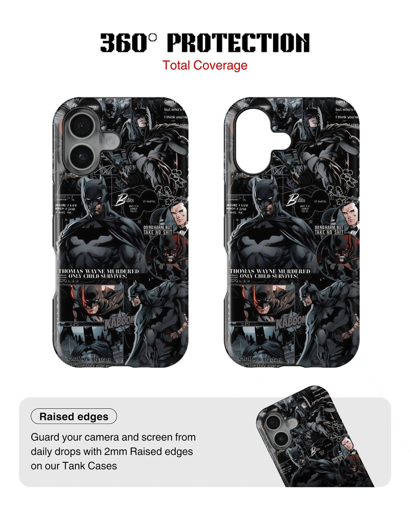 iPhone 16 Tank Case | Superhero (Knightfall)