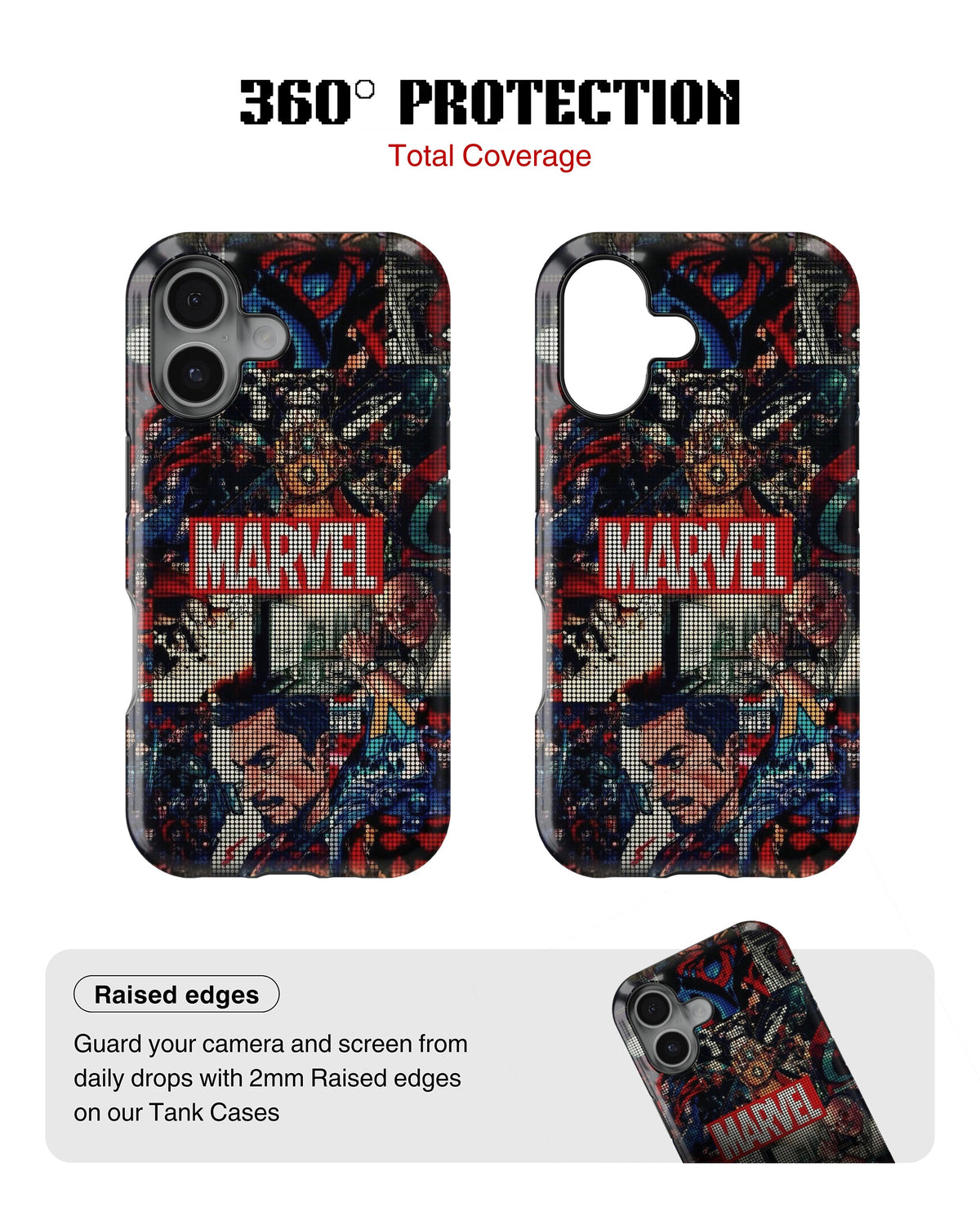 iPhone 16 Tank Case | Superhero (Marvel Mosaic)