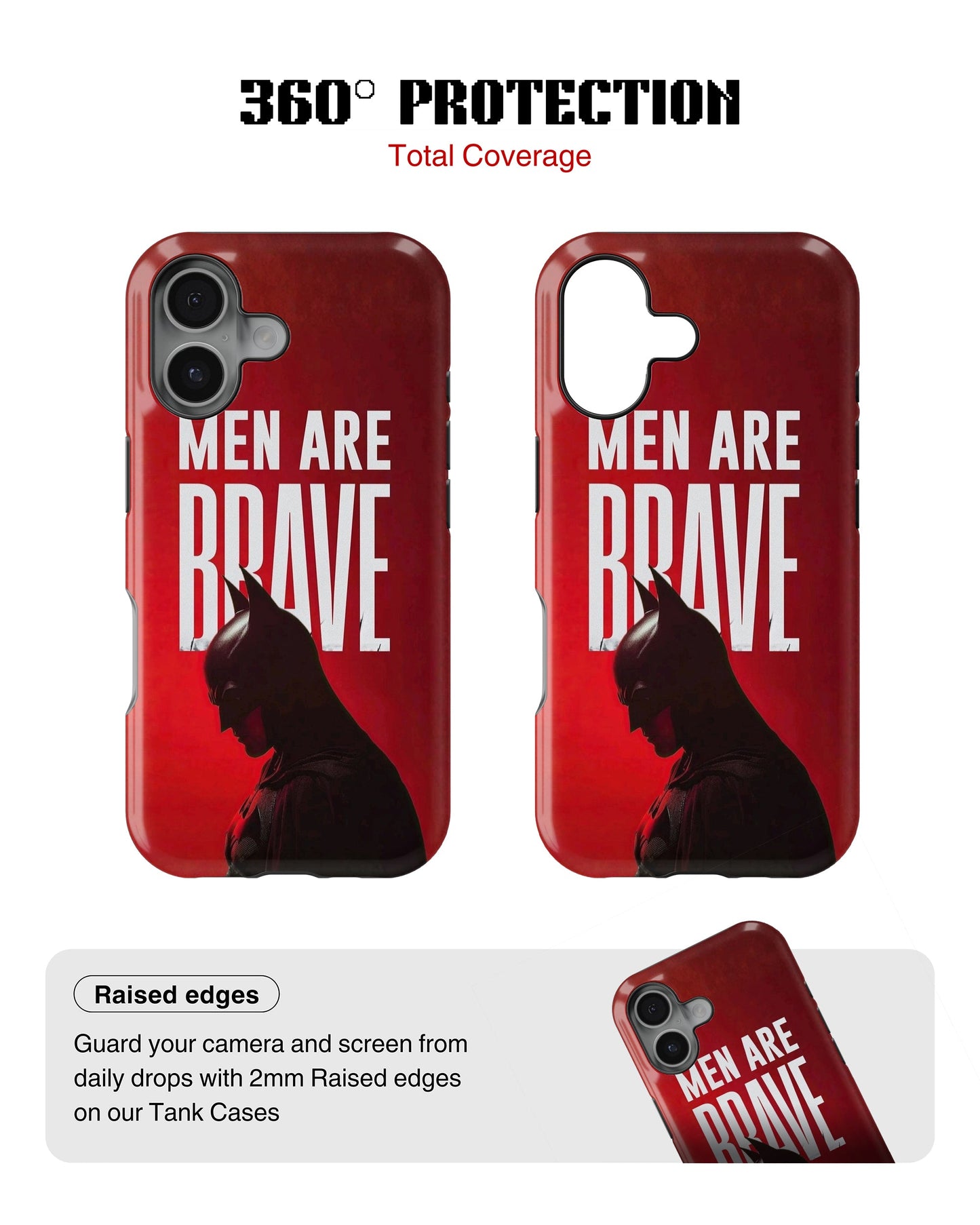 iPhone 16 Tank Case | Superhero (Men are Brave)