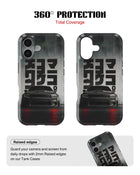 iPhone 16 Plus Tank Case | Sports Car (Midnight Kanji)