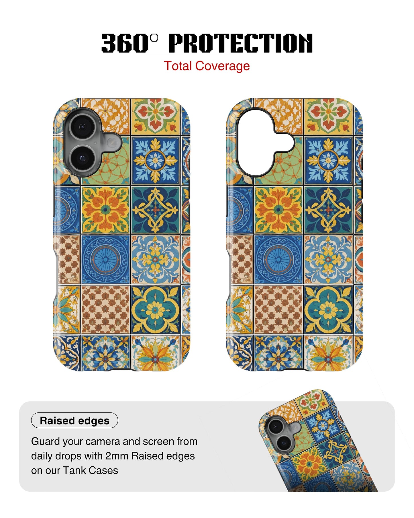 iPhone 17 Tank Case | Girls Aesthetics (Moroccan Tiles)