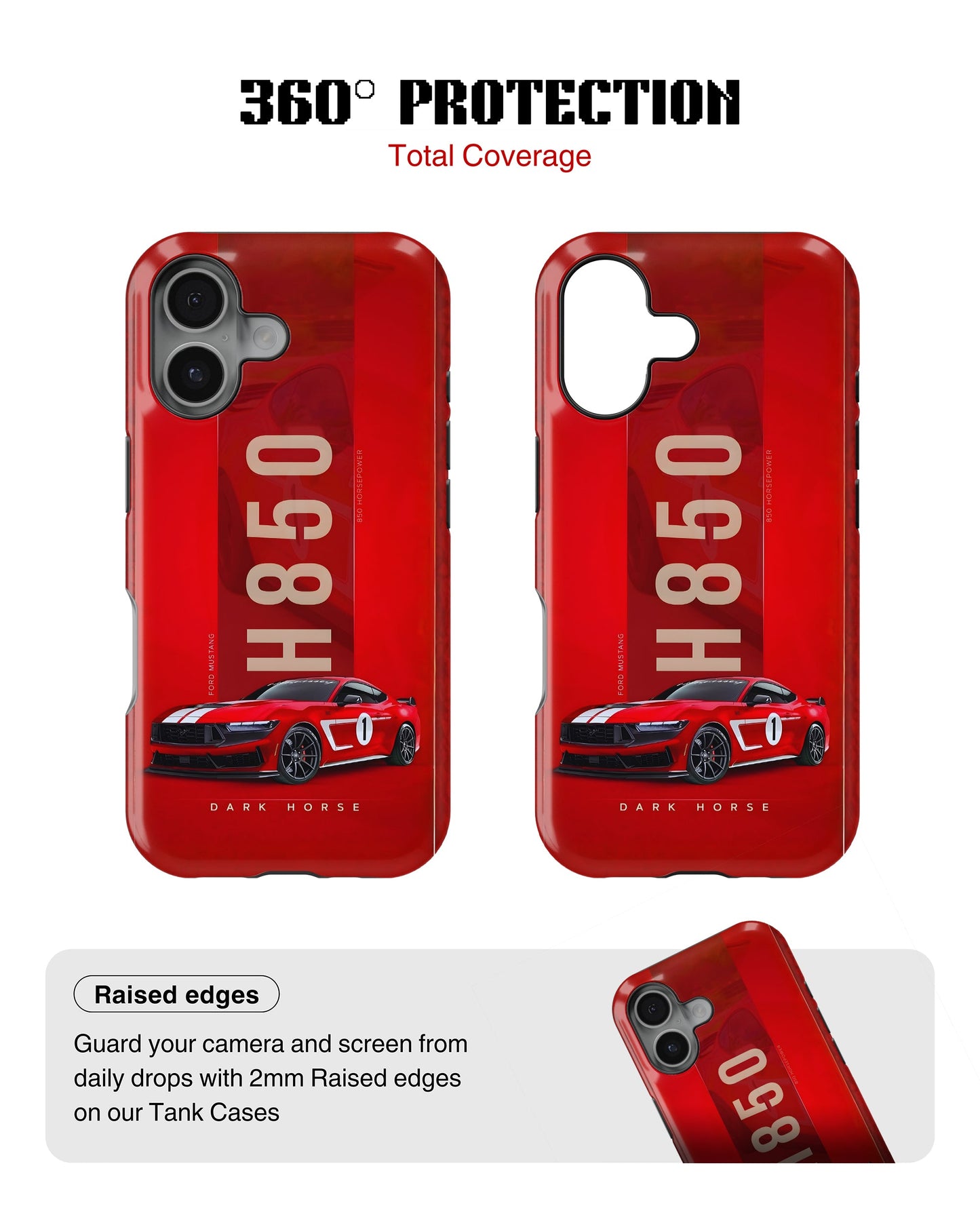 iPhone 16 Plus Tank Case | Sports Car (Mustang H850)