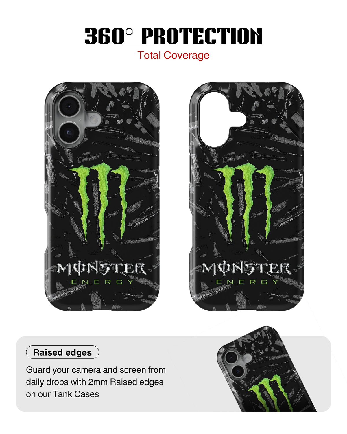 iPhone 16 Plus Tank Case | Modernism (Neon Beast)