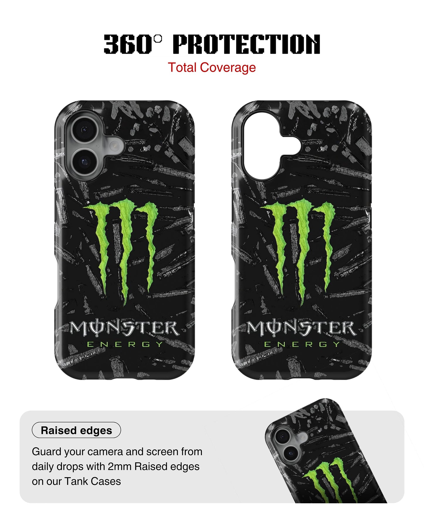 iPhone 16 Plus Tank Case | Modernism (Neon Beast)