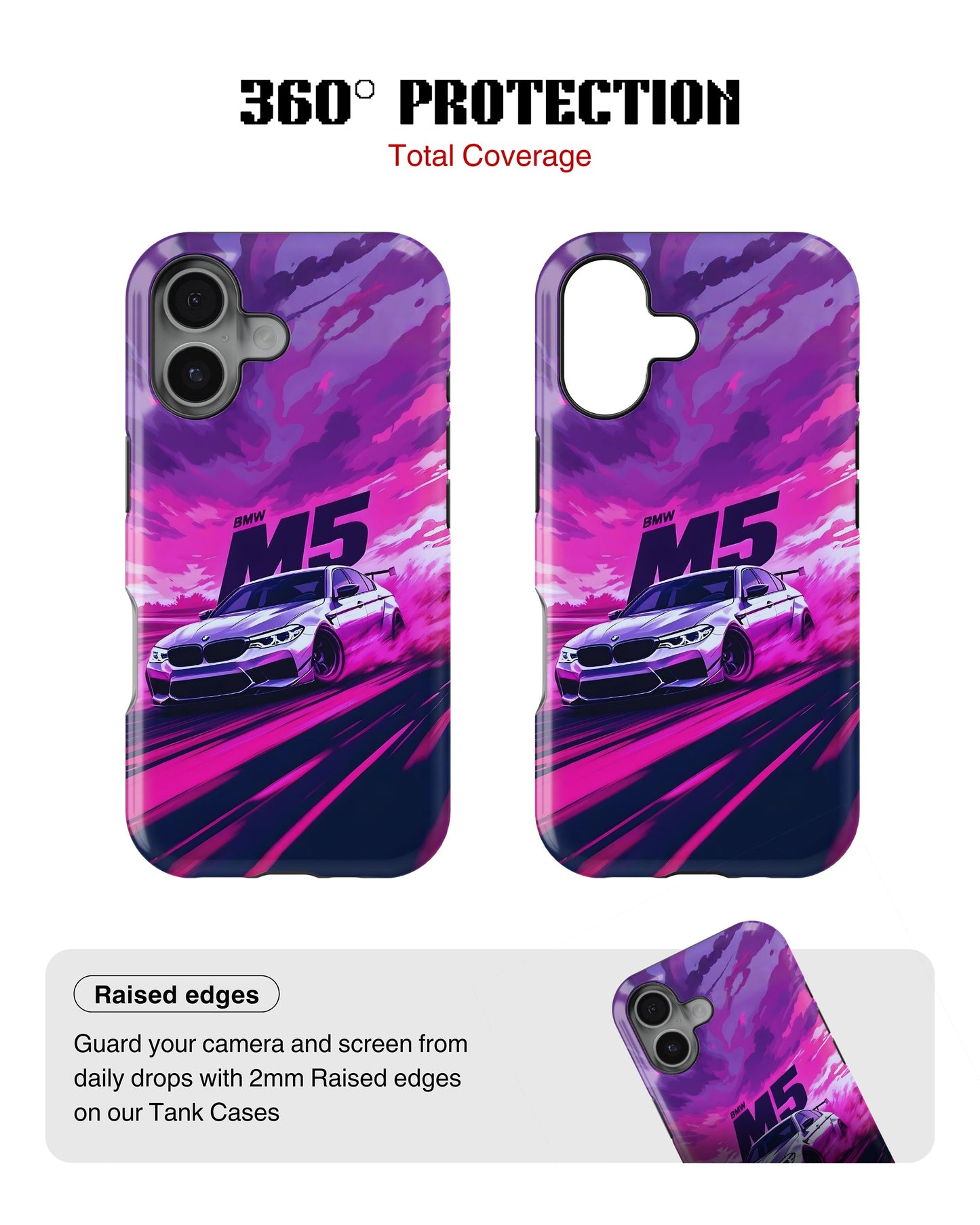 iPhone 16 Plus Tank Case | Sports Car (Neon Velocity)