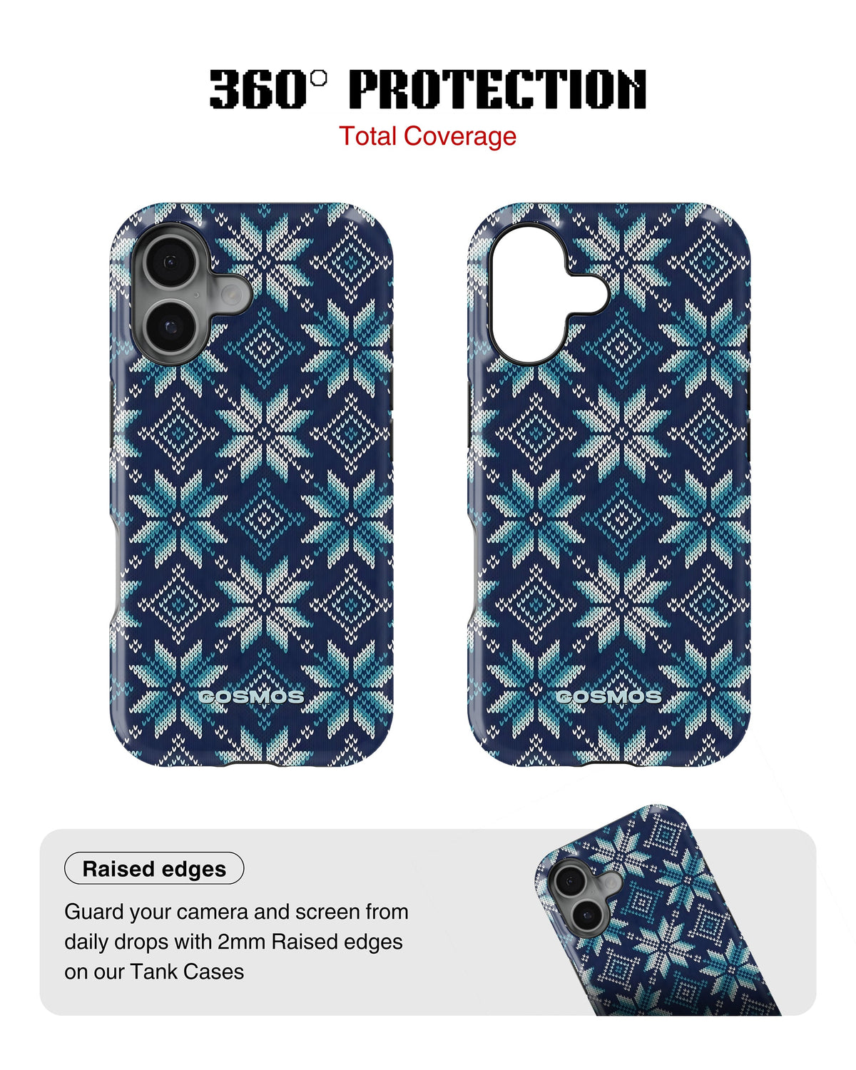 iPhone 16 Plus Tank Case | Textures (Nordic Frost)