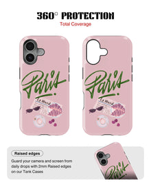 iPhone 17 Tank Case | Girls Aesthetics (Paris Pink)