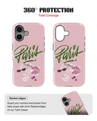 iPhone 16 Plus Tank Case | Girls Aesthetics (Paris Pink)