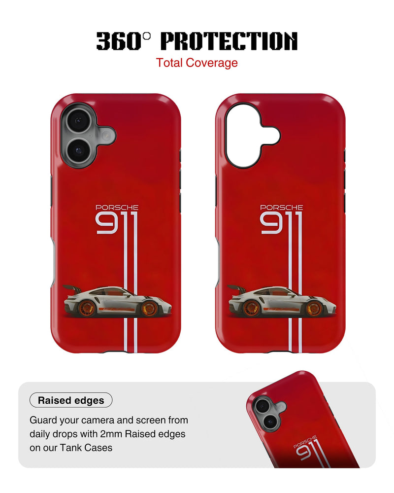 iPhone 16 Tank Case | Sports Car (Porsche 911)