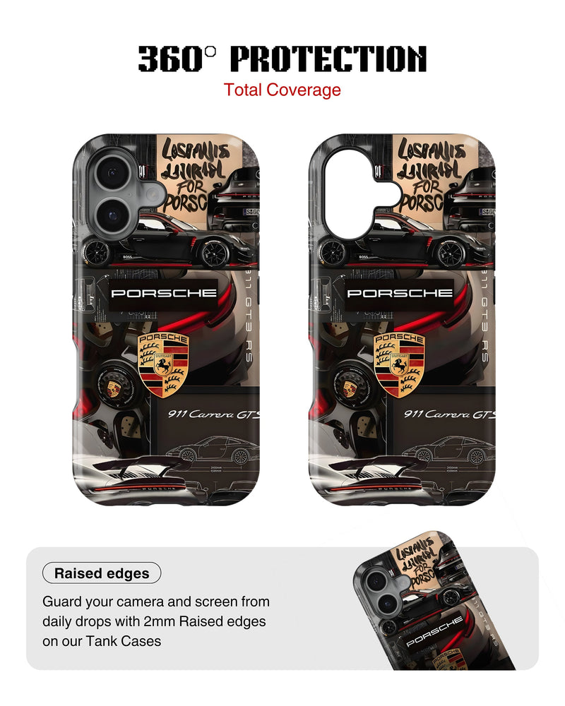 iPhone 16 Tank Case | Sports Car (Porsche Originals)