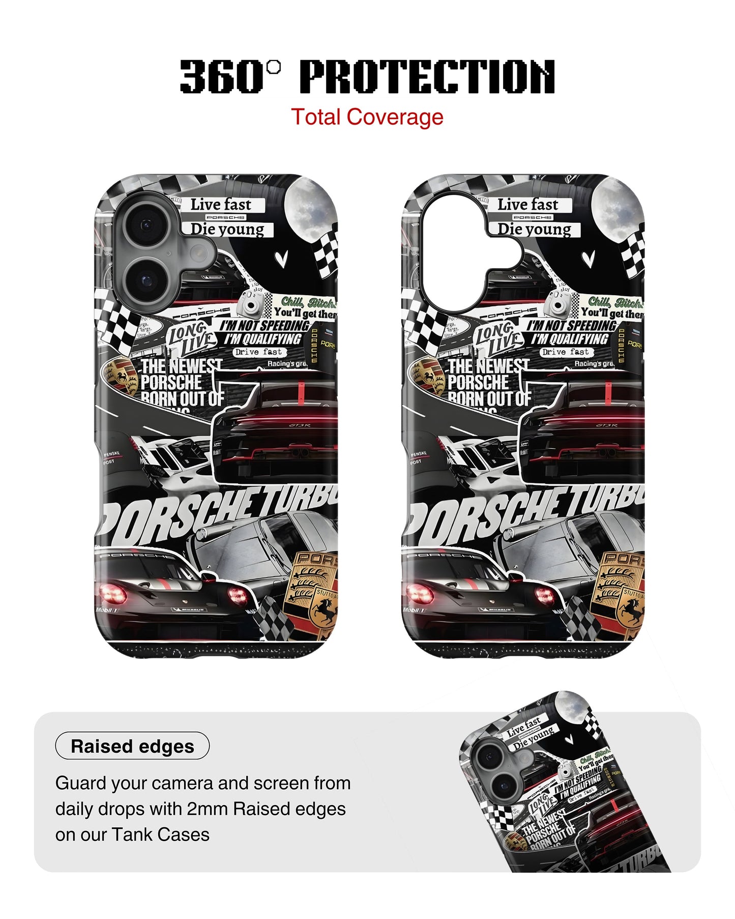 iPhone 16 Plus Tank Case | Sports Car (Porsche Sports Classics)