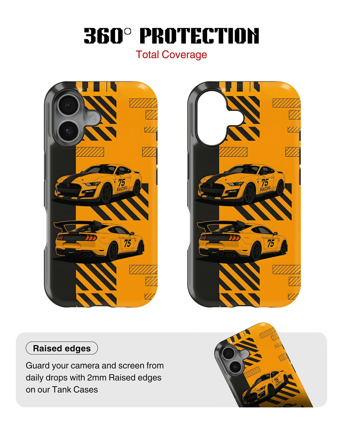 iPhone 16 Plus Tank Case | Sports Car (Racing 75)
