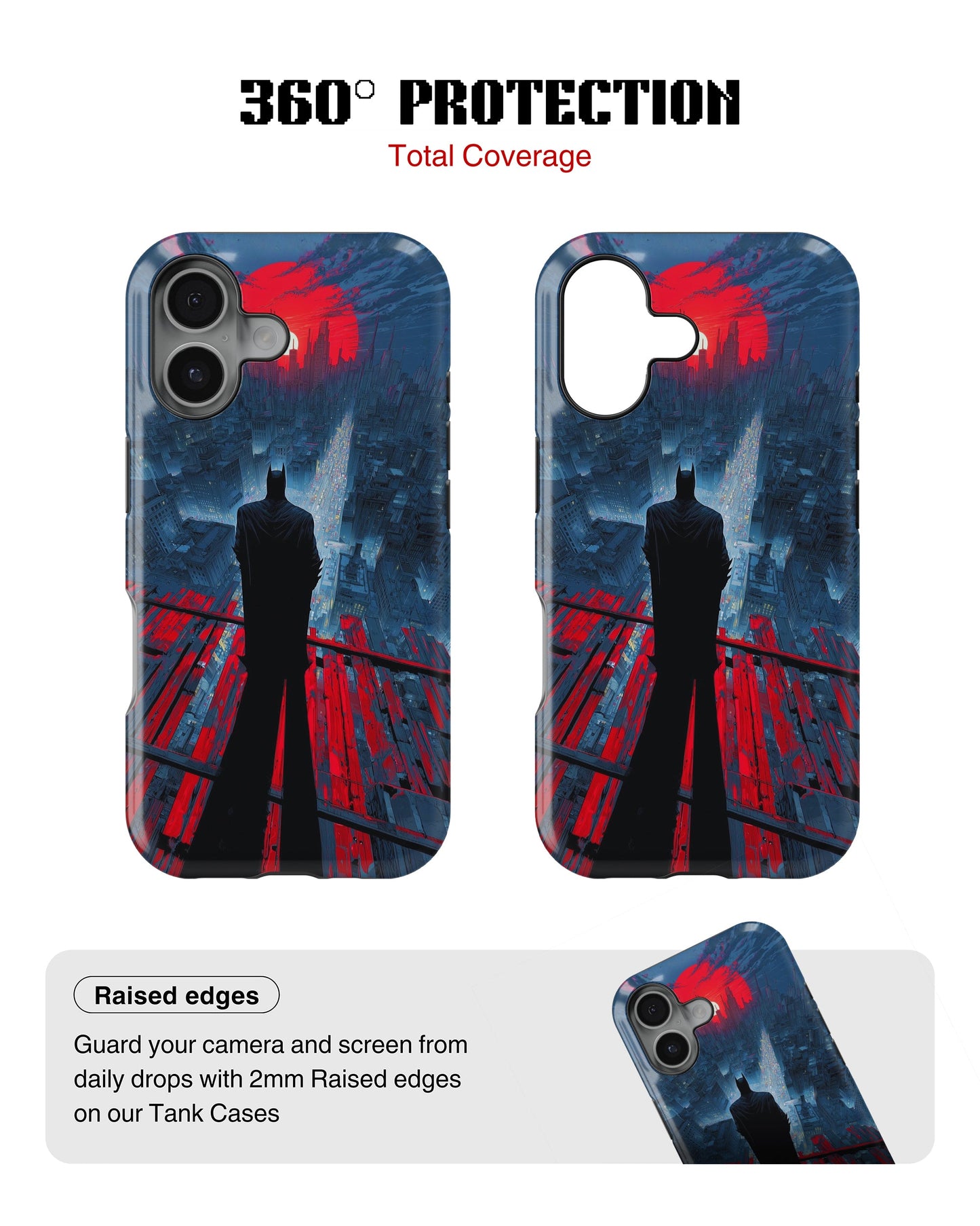 iPhone 16 Plus Tank Case | Superhero (Red Horizon)