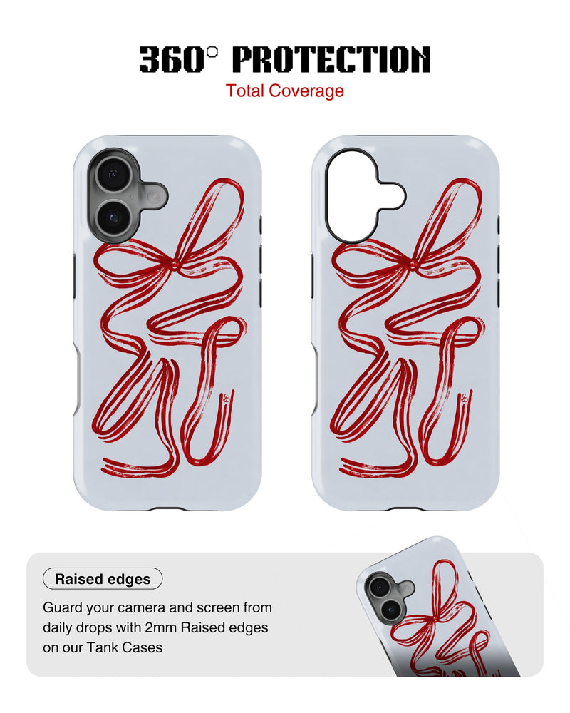 iPhone 16 Plus Tank Case | Girls Aesthetics (Ribbon Muse)