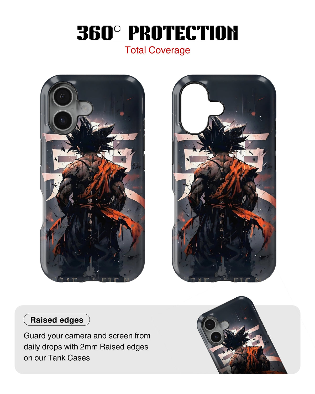 iPhone 16 Plus Tank Case | Anime (Saiyan Resolve)