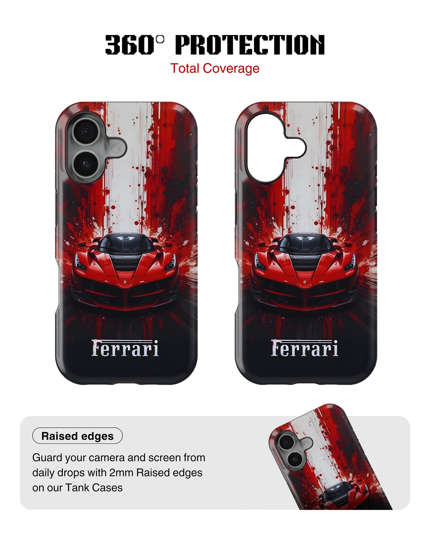 iPhone 16 Tank Case | Sports Car (Scarlet Fury)