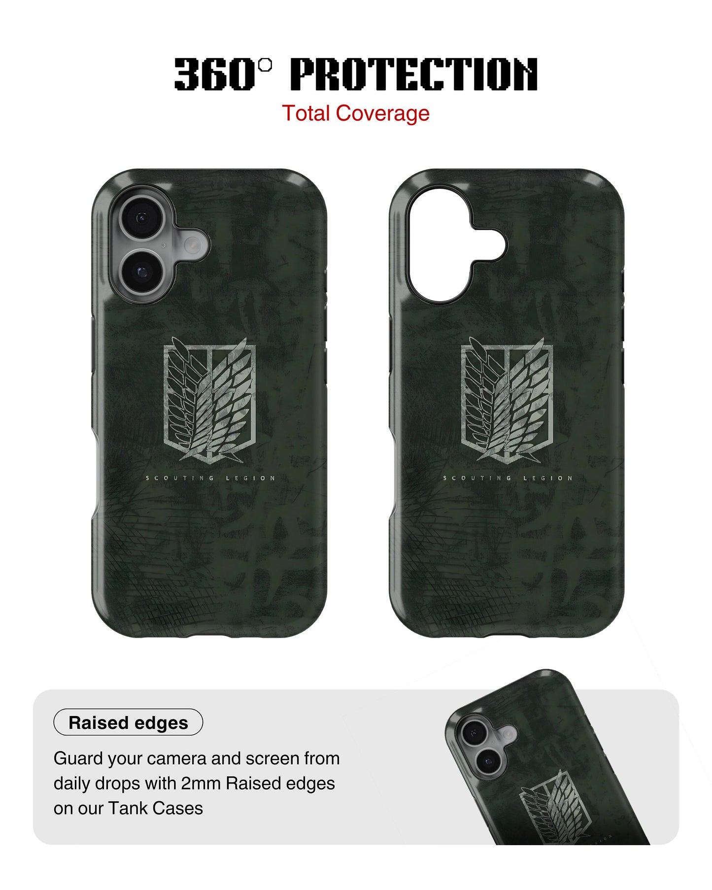 iPhone 16 Plus Tank Case | Anime (Scouting Wings)