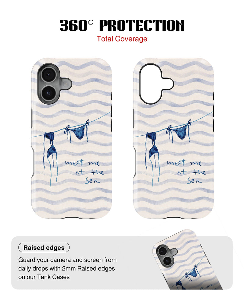 iPhone 17 Tank Case | Girls Aesthetics (Sea Breeze)