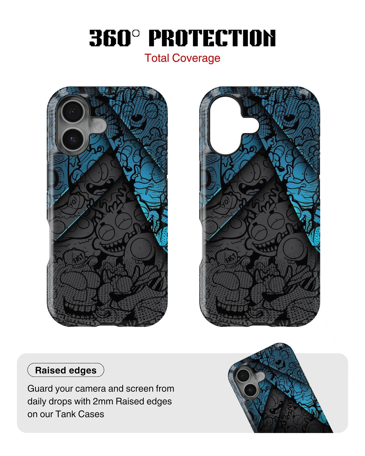 iPhone 16 Plus Tank Case | Modernism (Shadow Crowd)