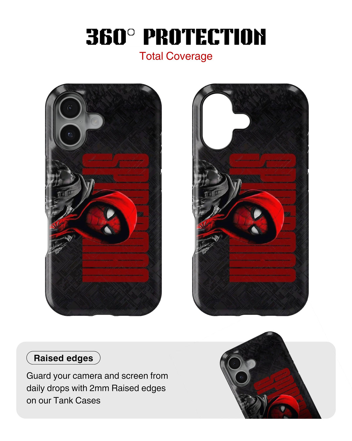 iPhone 16 Plus Tank Case | Superhero (Shadow Mask)