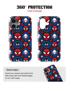 iPhone 16 Tank Case | Superhero (Spider Icons)