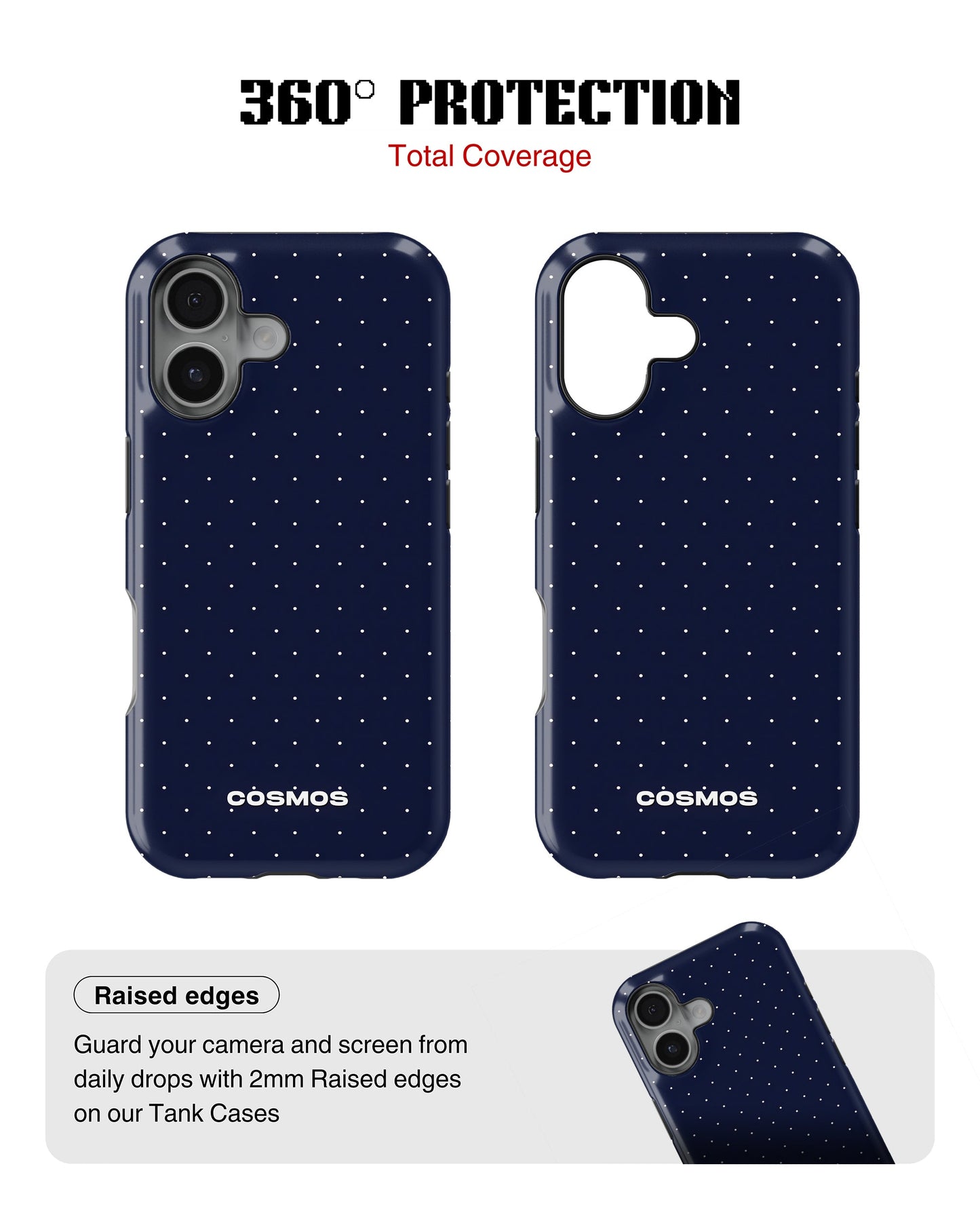 iPhone 16 Tank Case | Textures (Starlight Navy)