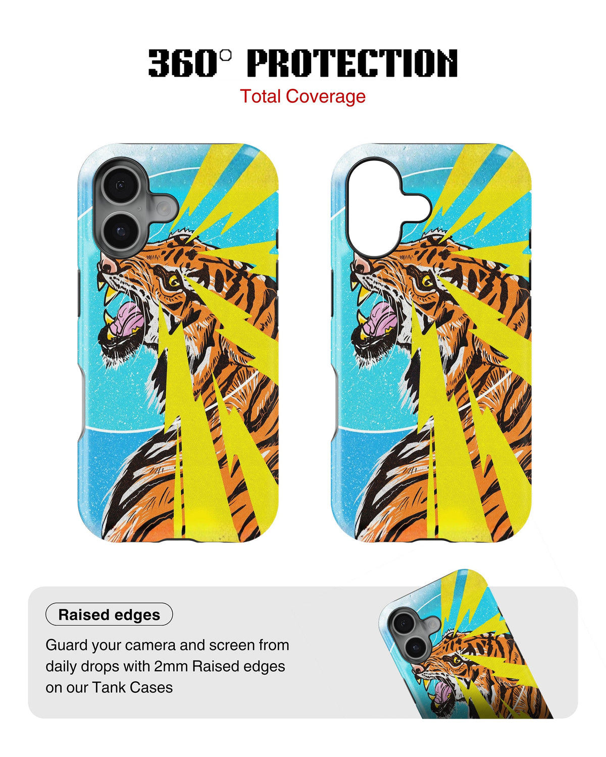 iPhone 16 Plus Tank Case | Modernism (Thunder Roar)