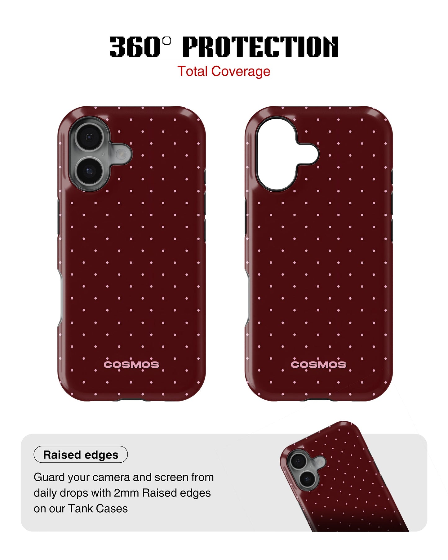 iPhone 16 Tank Case | Textures (Velvet Dots)
