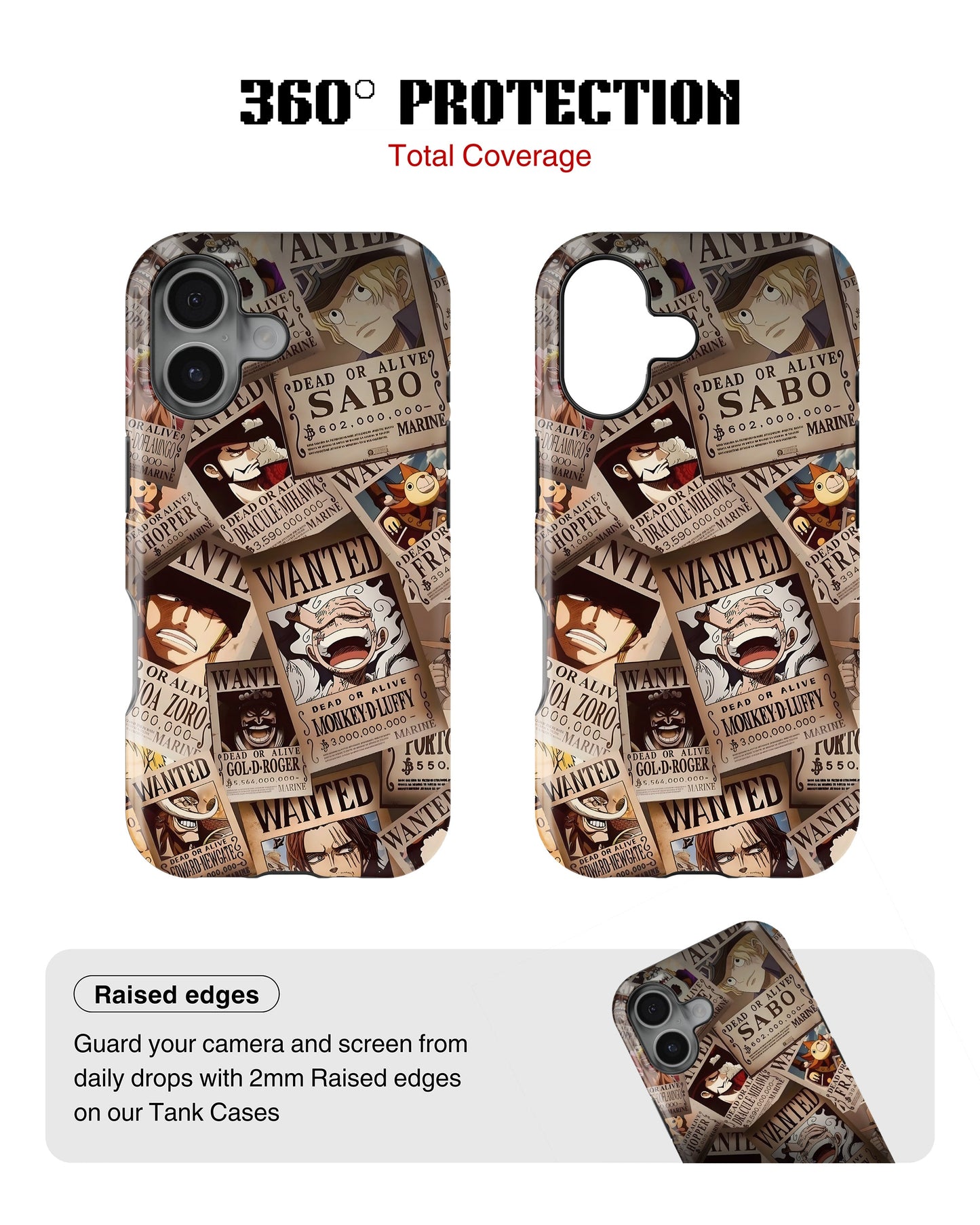 iPhone 16 Tank Case | Anime (Wanted Luffy)