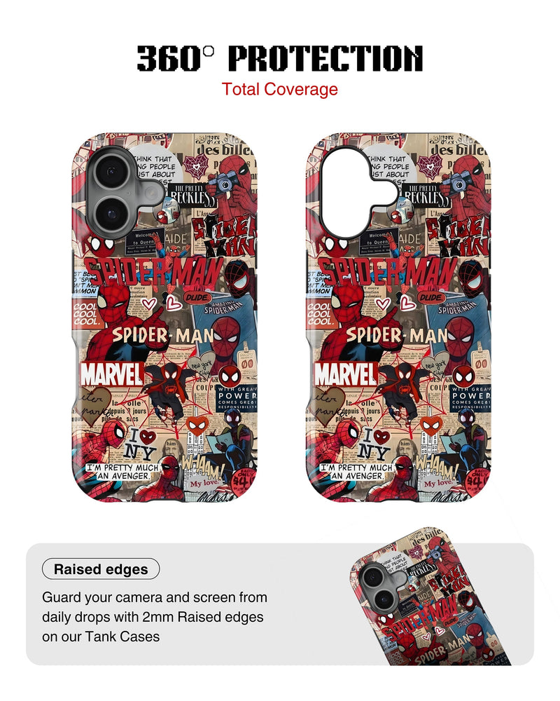 iPhone 16 Plus Tank Case | Superhero (Web Diaries)