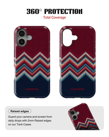 iPhone 16 Tank Case | Textures (Winter Chevron)