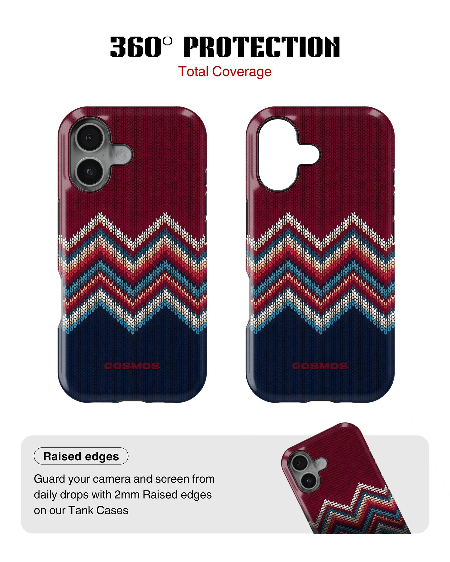 iPhone 17 Tank Case | Textures (Winter Chevron)