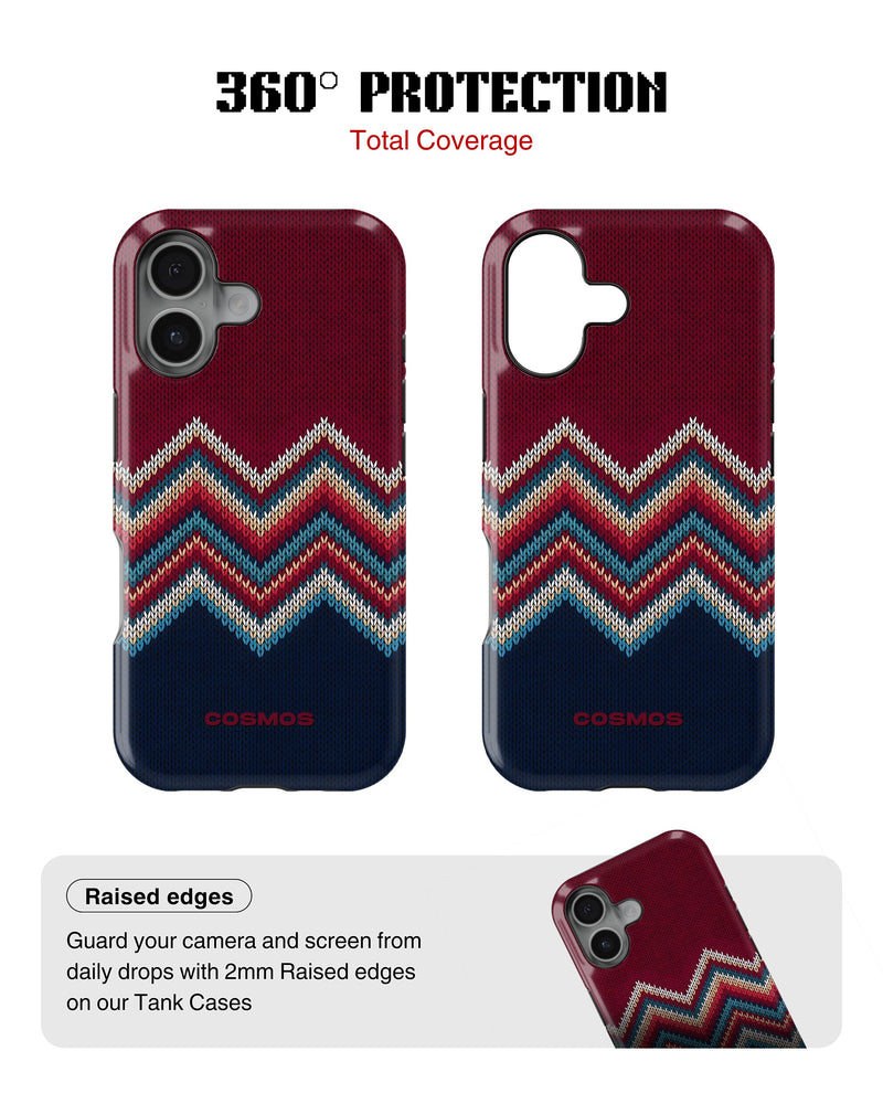 iPhone 17 Tank Case | Textures (Winter Chevron)